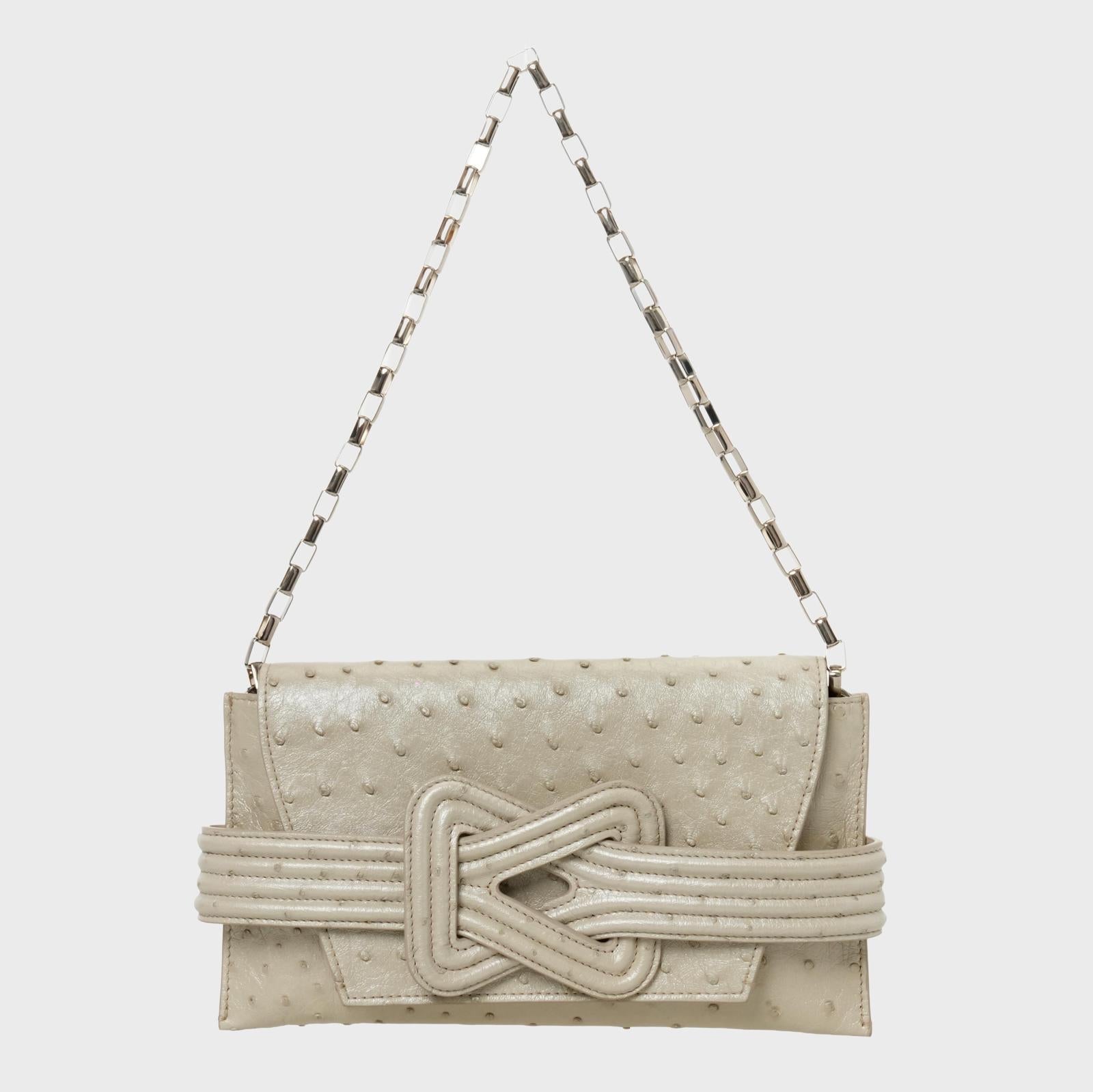 ANU MINI OSTRICH - DOVE PEARL Grainne Maher