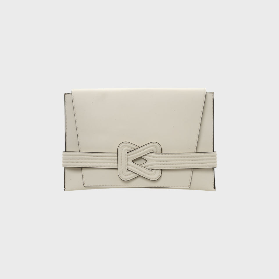 ANU CONVERTIBLE CLUTCH White Grainne Maher