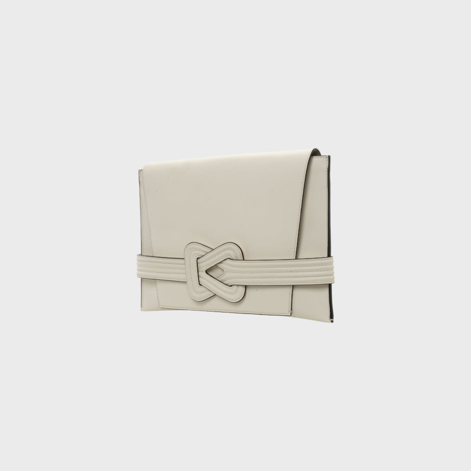 ANU CONVERTIBLE CLUTCH White Grainne Maher