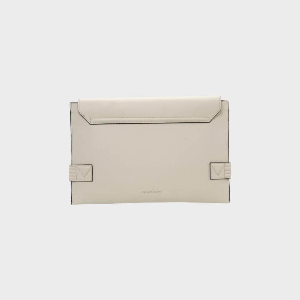ANU CONVERTIBLE CLUTCH White Grainne Maher