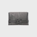 ANU CONVERTIBLE CLUTCH Pewter Metallic Grainne Maher