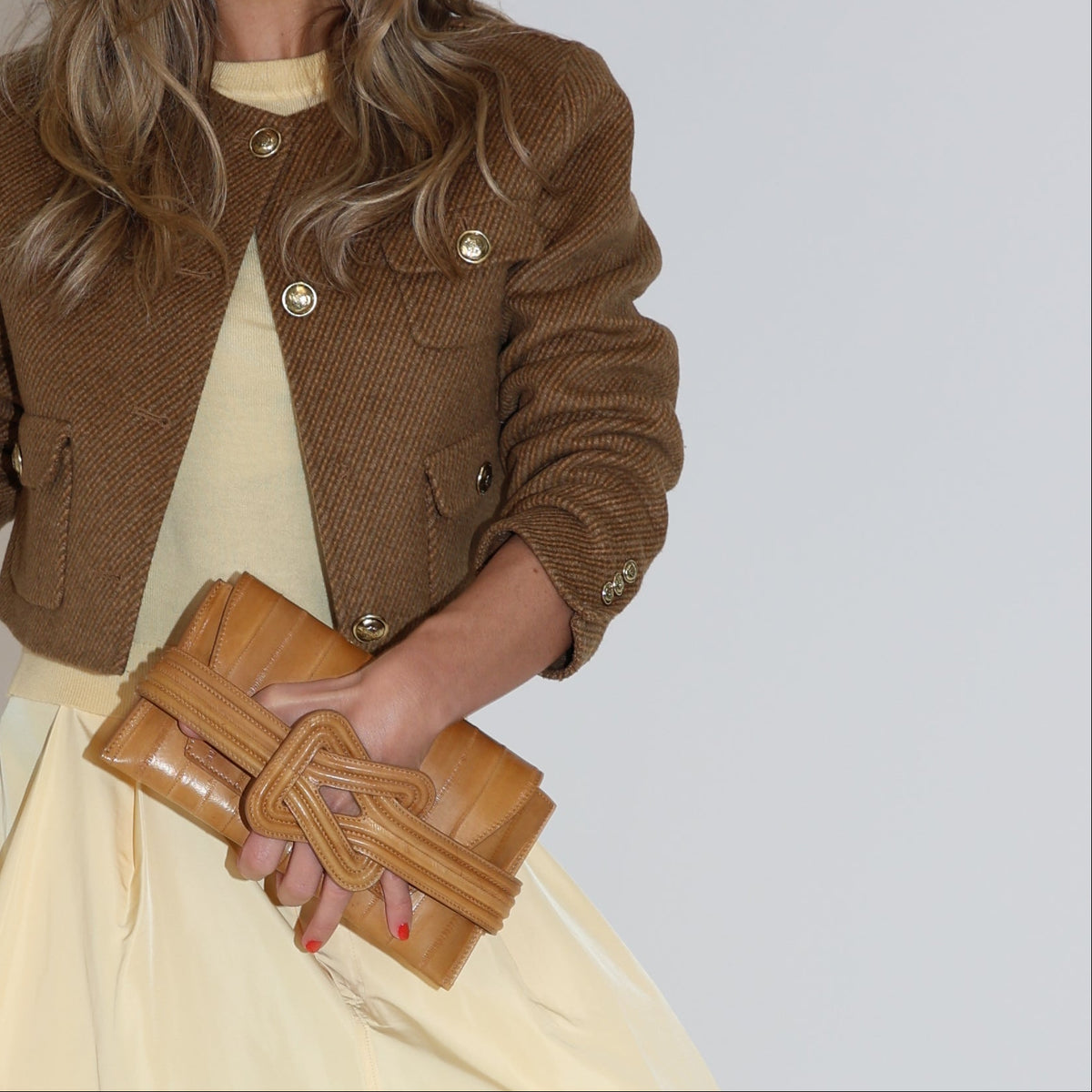 ANU MINI EEL CLUTCH Sandstorm by GRAINNE MAHER