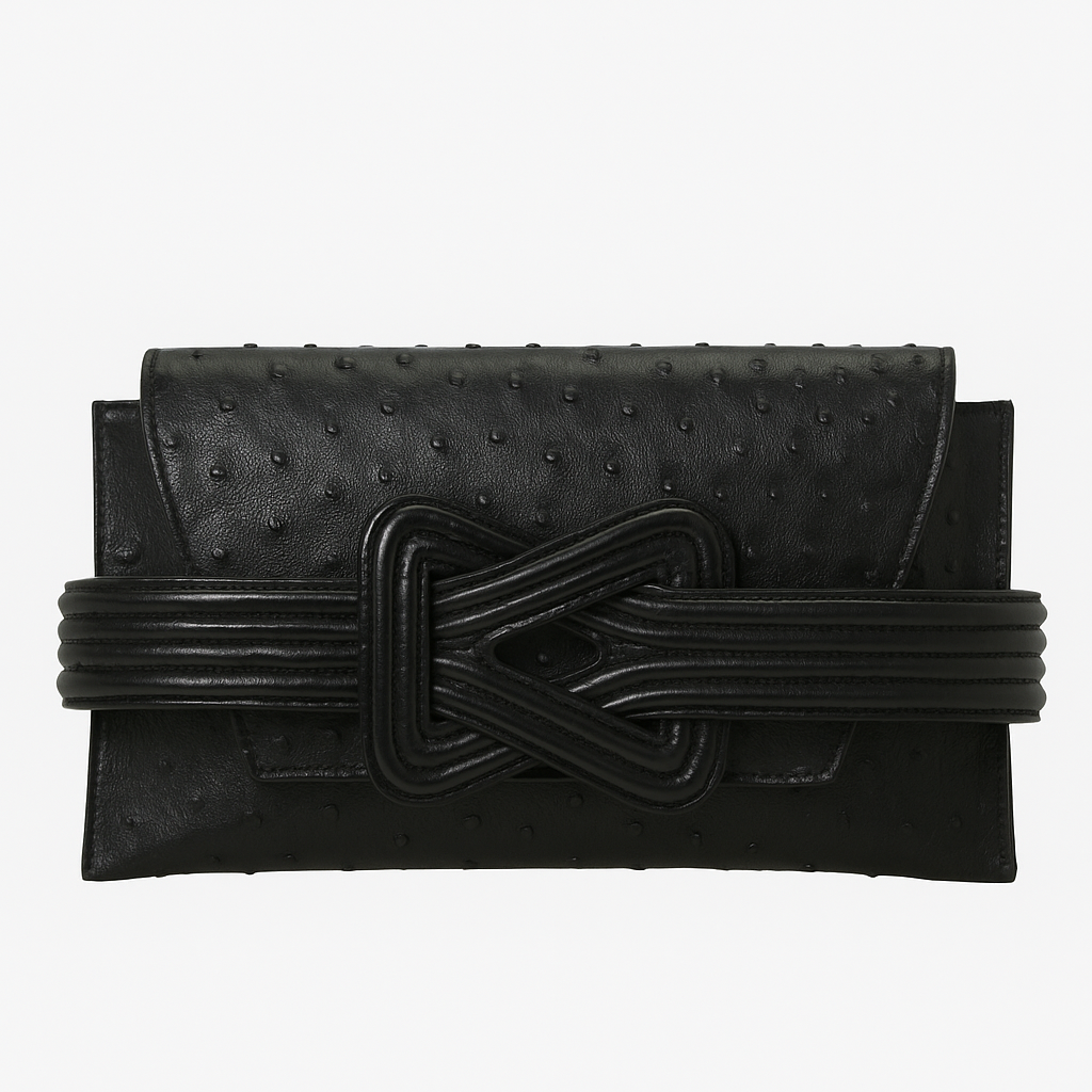 ANU MINI OSTRICH - BLACK