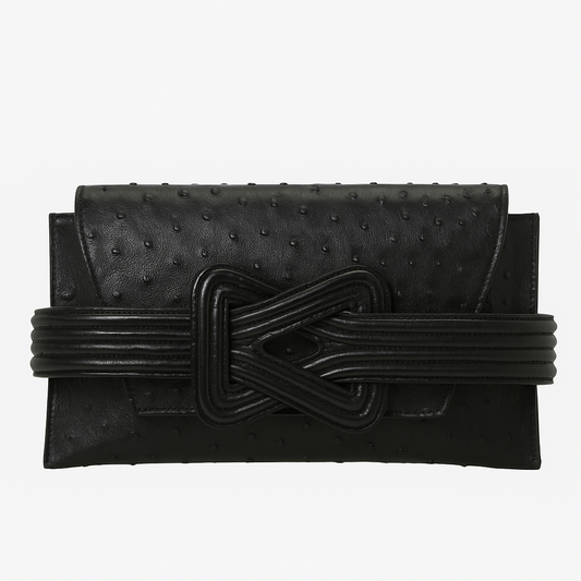 ANU MINI OSTRICH - BLACK