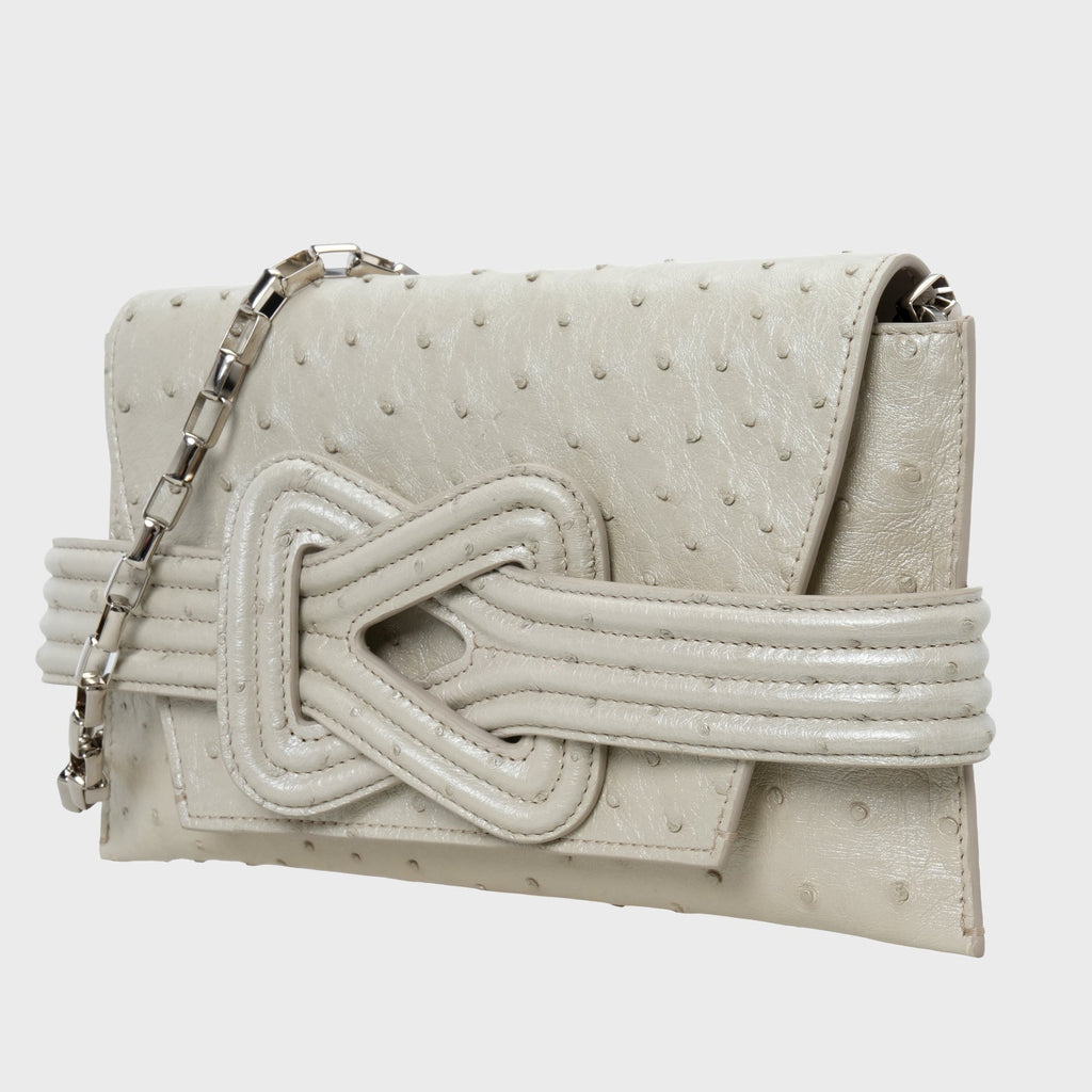 ANU MINI OSTRICH - DOVE PEARL Grainne Maher