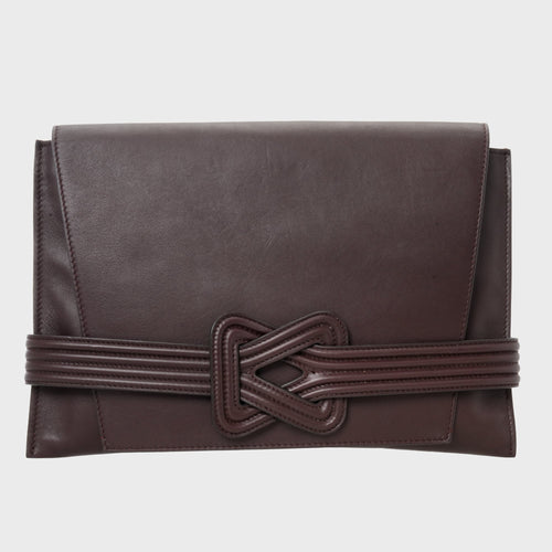 ANU CONVERTIBLE CLUTCH CHOCOLATE BROWN Grainne Maher