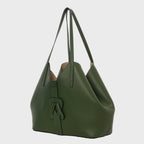 Gráinne Maher BANBHA TOTE in forest green leather — handcrafted in Tuscany