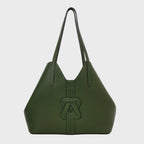 Gráinne Maher BANBHA TOTE in forest green leather — handcrafted in Tuscany