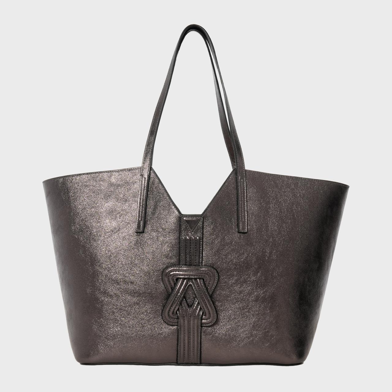 BANBHA TOTE PEWTER METALLIC