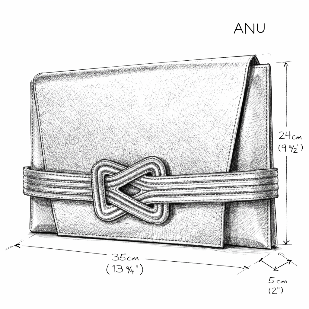 ANU CONVERTIBLE CLUTCH OXBLOOD Grainne Maher