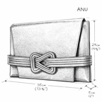 ANU CONVERTIBLE CLUTCH OXBLOOD Grainne Maher