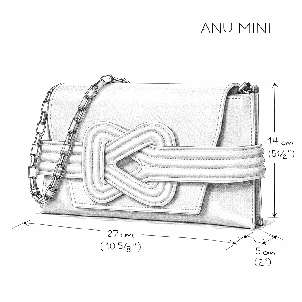 ANU MINI EEL CLUTCH BAG - SANDSTORM Grainne Maher