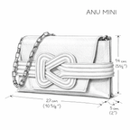 ANU MINI EEL CLUTCH BAG - SANDSTORM Grainne Maher