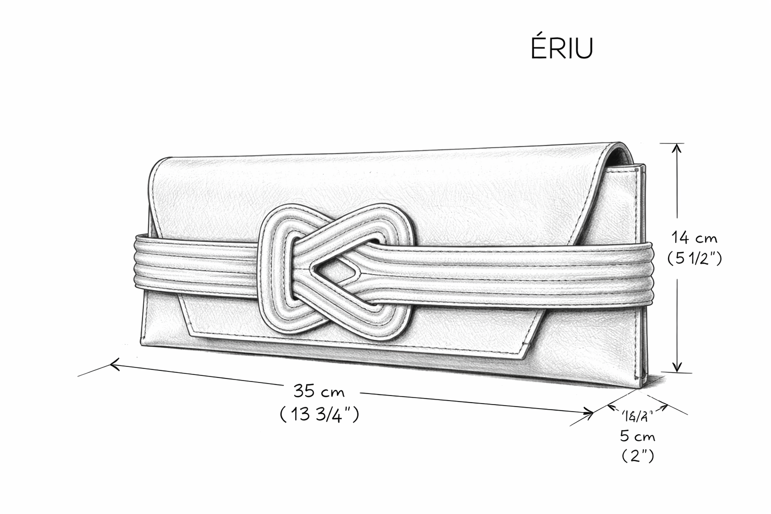 ÉRIU CLUTCH - TAUPE Grainne Maher