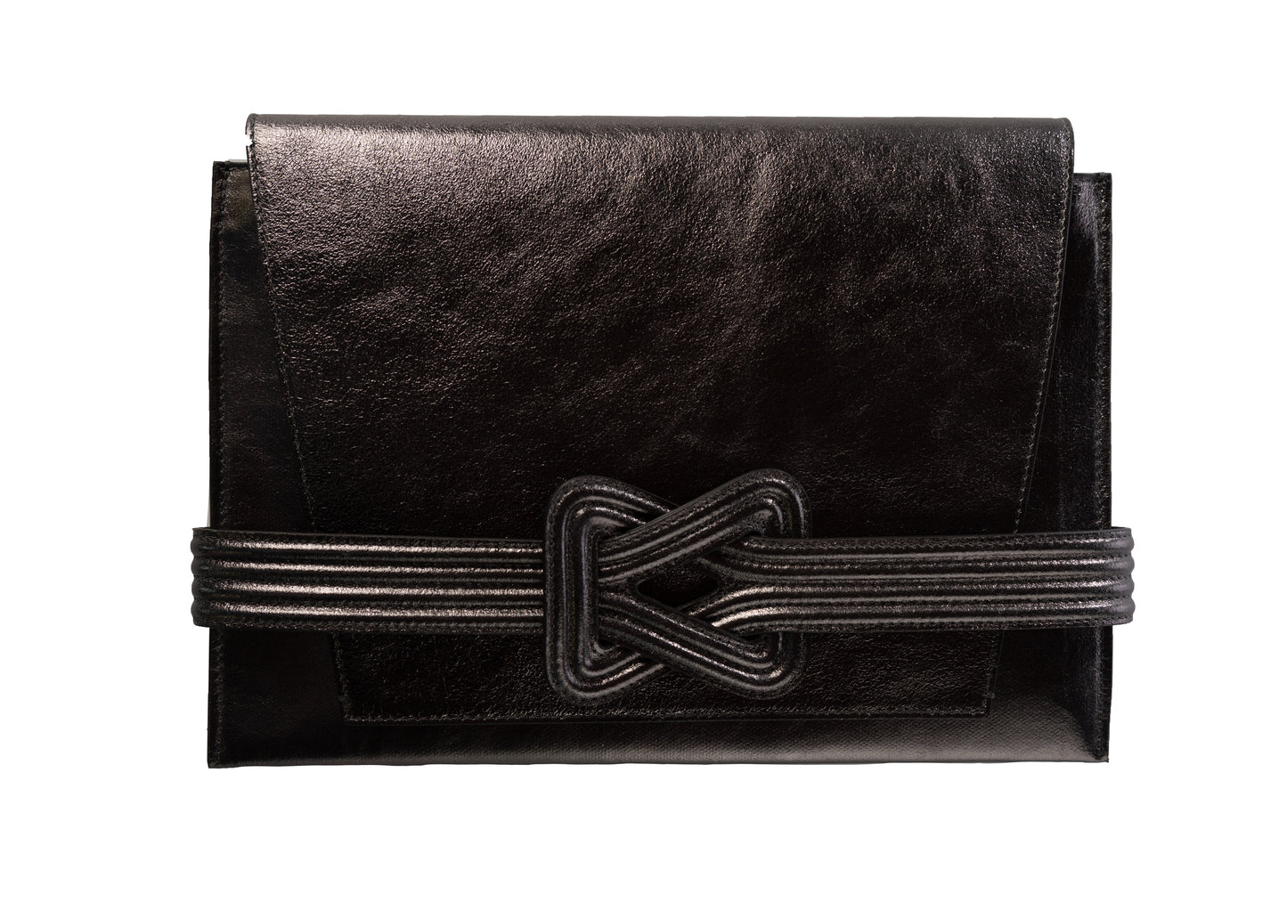 ANU CONVERTIBLE CLUTCH PEWTER METALLIC