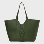 Gráinne Maher BANBHA TOTE in forest green leather — handcrafted in Tuscany