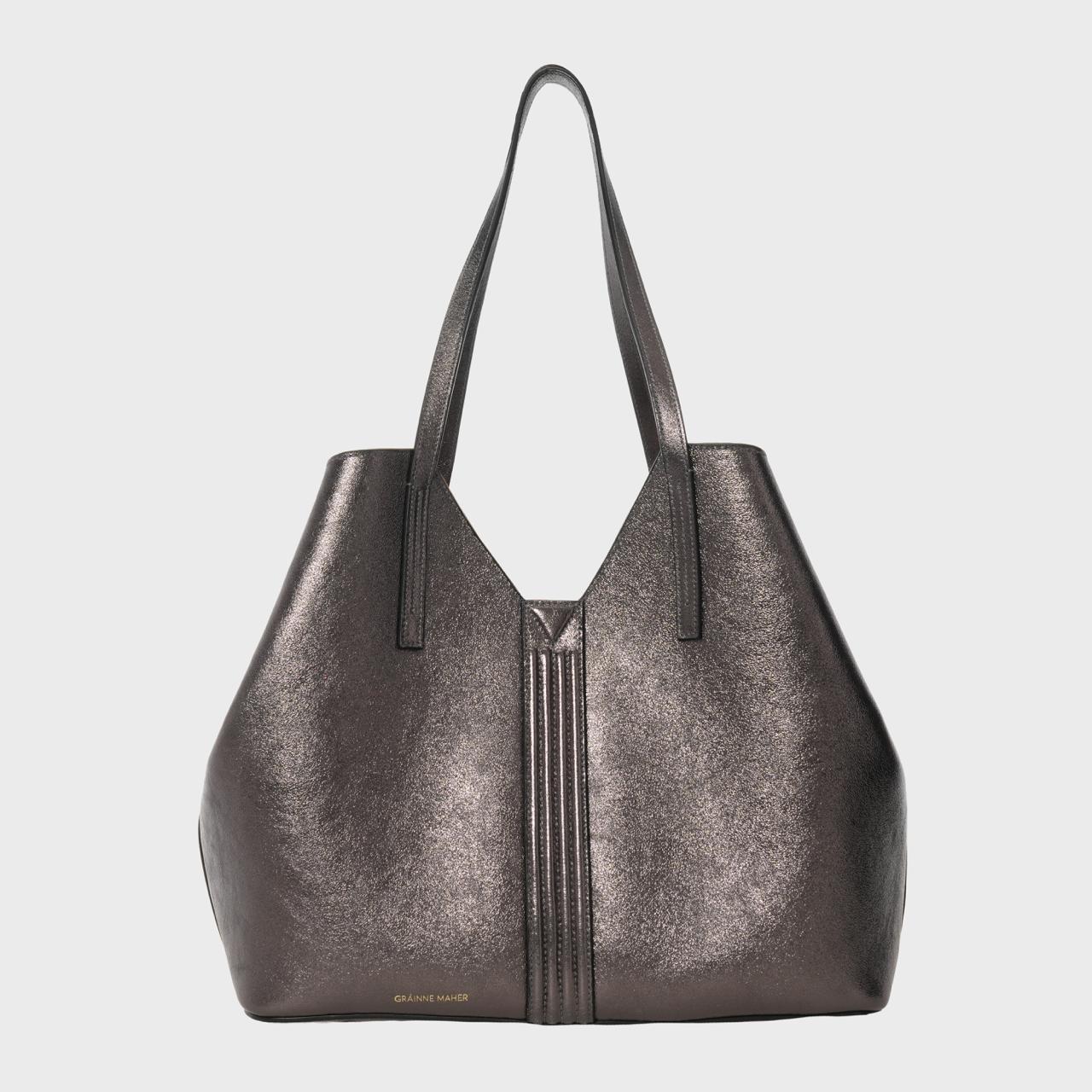 BANBHA TOTE PEWTER METALLIC