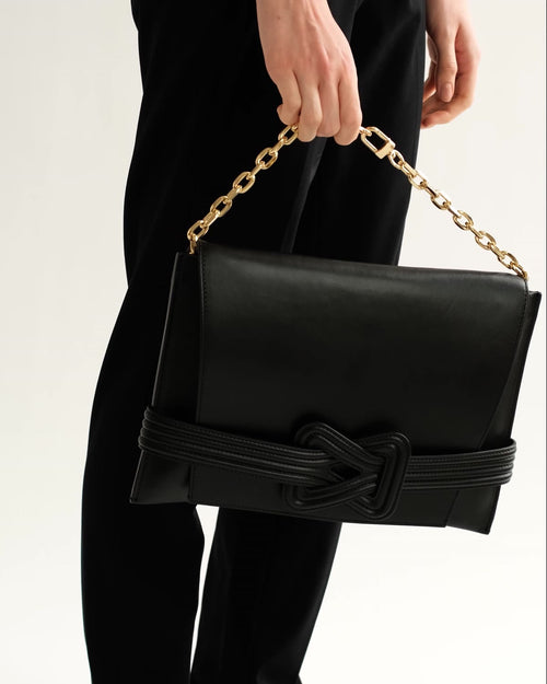 Carried by the handle