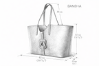 Gráinne Maher BANBHA TOTE in forest green leather — handcrafted in Tuscany