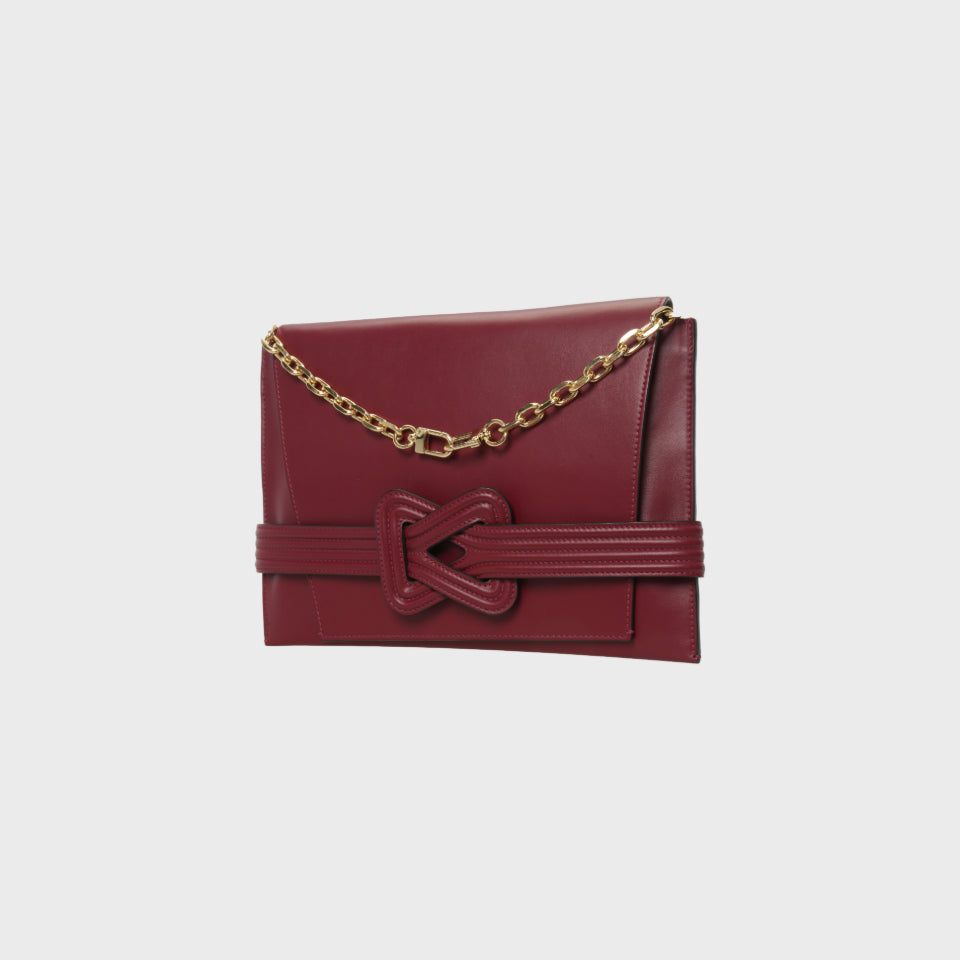 ANU CONVERTIBLE CLUTCH Oxblood Grainne Maher