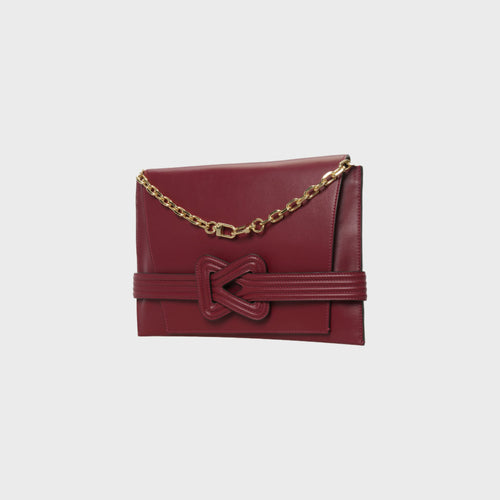 ANU CONVERTIBLE CLUTCH Oxblood Grainne Maher