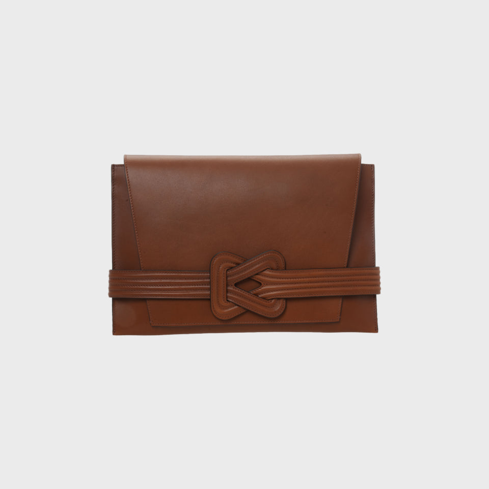 ANU CONVERTIBLE CLUTCH Tan Grainne Maher