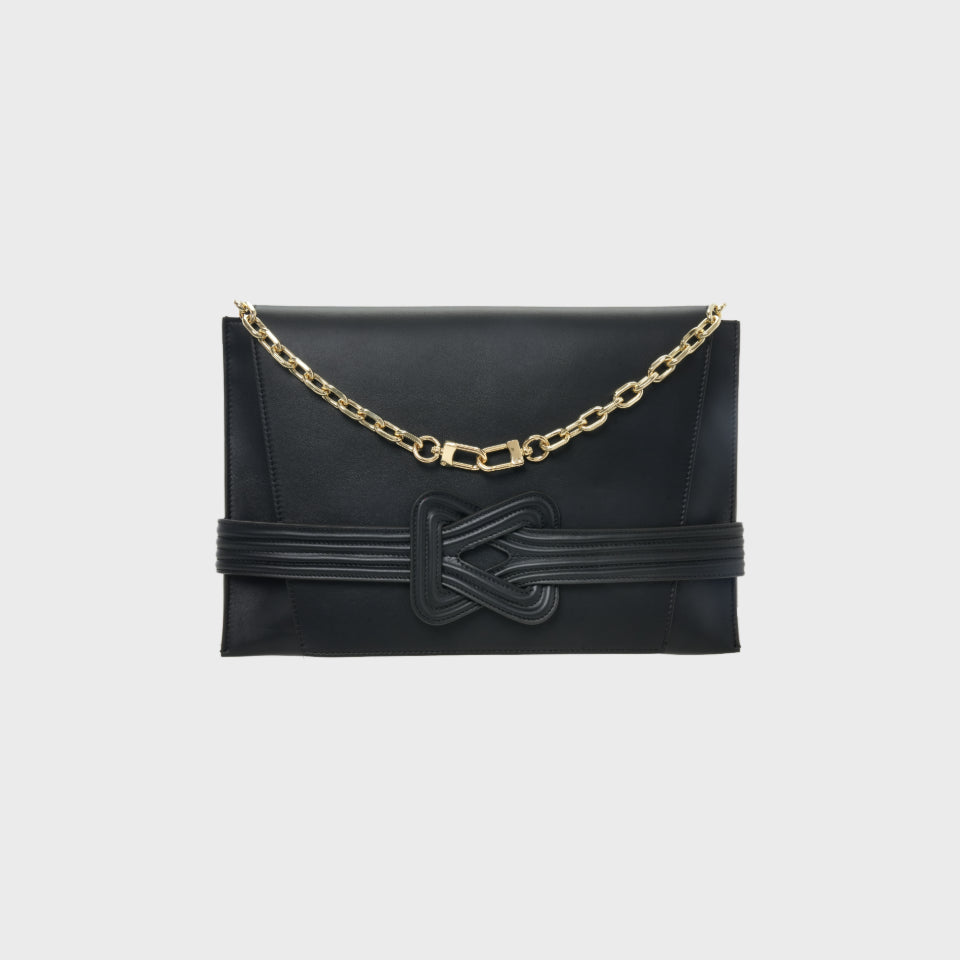 ANU CONVERTIBLE CLUTCH Black Grainne Maher