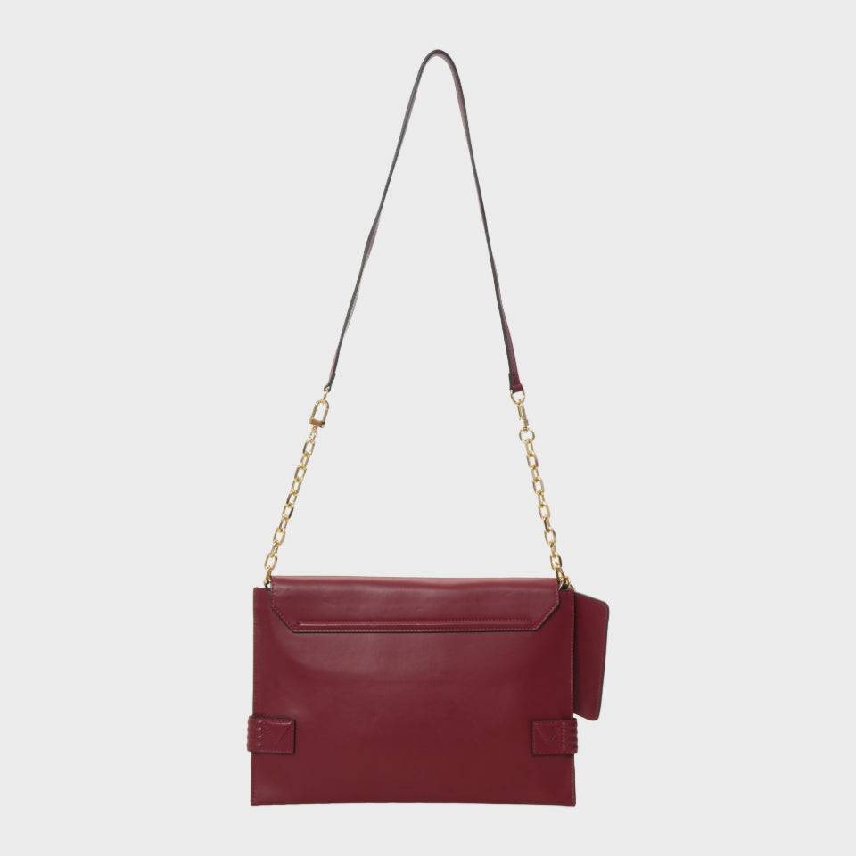 ANU CONVERTIBLE CLUTCH Oxblood Grainne Maher