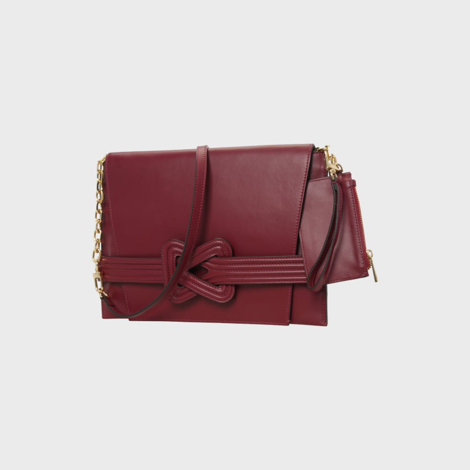 ANU CONVERTIBLE CLUTCH Oxblood Grainne Maher