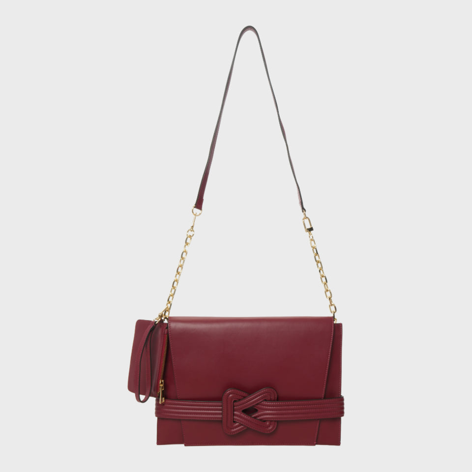 ANU CONVERTIBLE CLUTCH Oxblood Grainne Maher