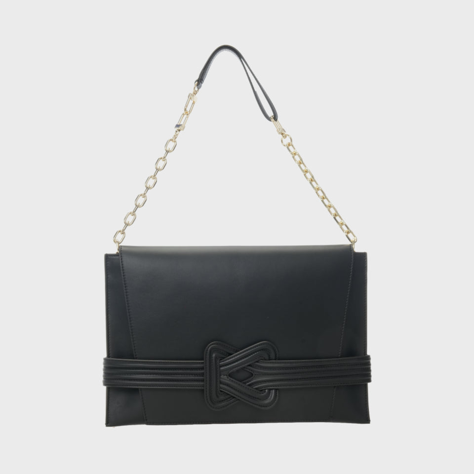 ANU CONVERTIBLE CLUTCH Black Grainne Maher