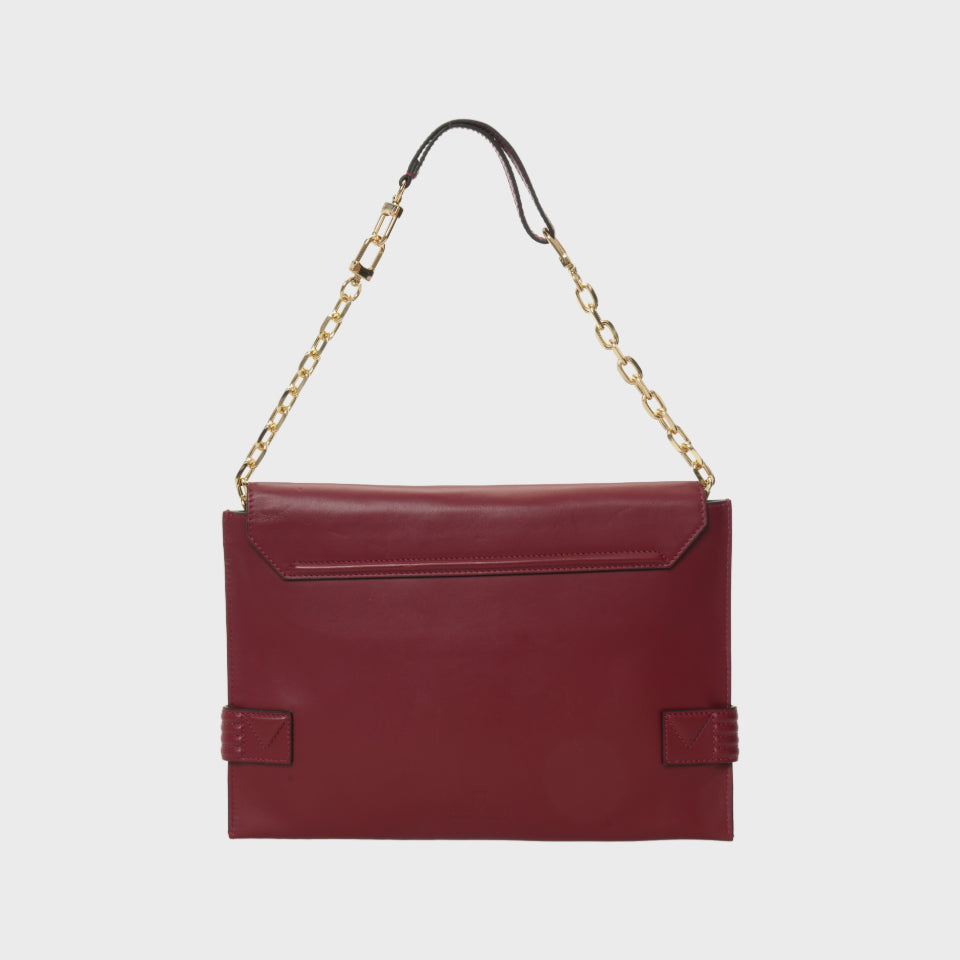 ANU CONVERTIBLE CLUTCH Oxblood Grainne Maher