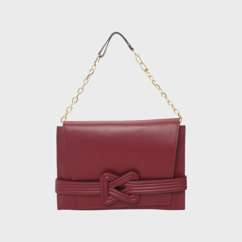 ANU CONVERTIBLE CLUTCH Oxblood Grainne Maher